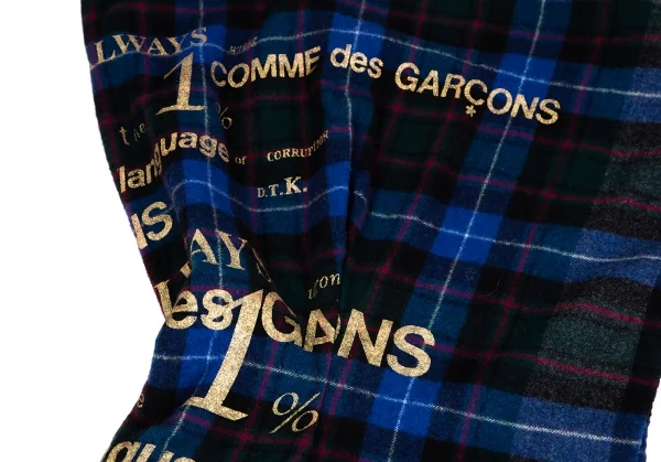 COMME des GARCONS Printed Check Harf Sleeve Jacket K-130926_014