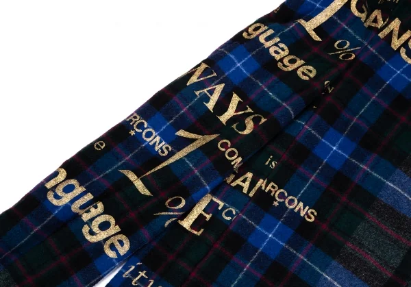 COMME des GARCONS Printed Check Harf Sleeve Jacket K-130926_015