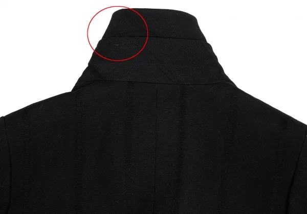 コムデギャルソンCOMME des GARCONS薔薇刺繍ネット切替デザインジャケット 黒M K-130927_015