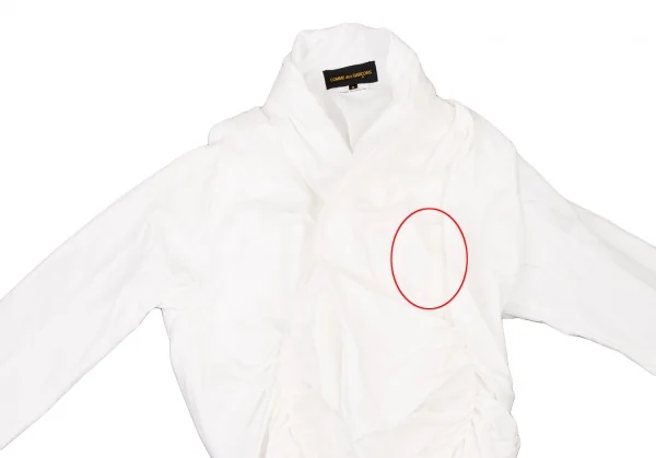 COMME des GARCONS Back Ribbon Gather Poly Jacket K-130930_003