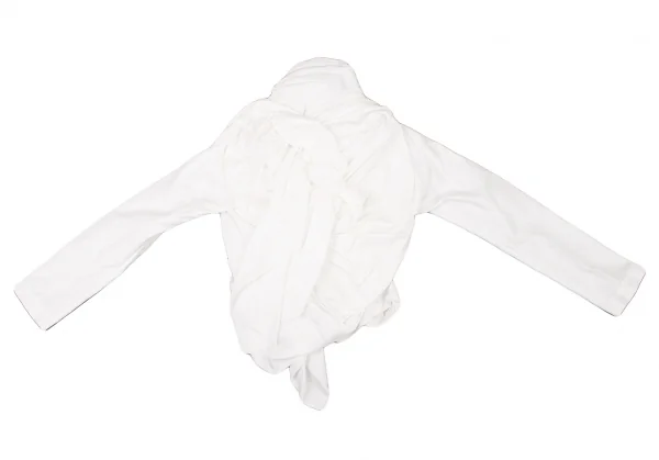 COMME des GARCONS Back Ribbon Gather Poly Jacket K-130930_011