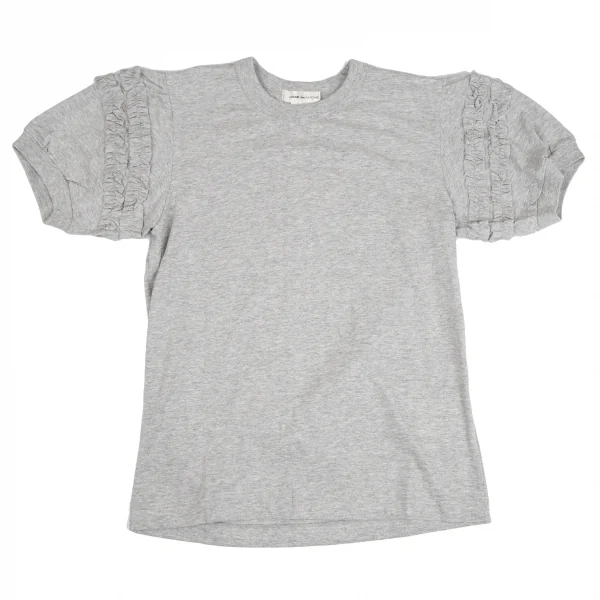 COMME des GARCONS Frill Puff Sleeves T Shirt Grey S K-130933_001
