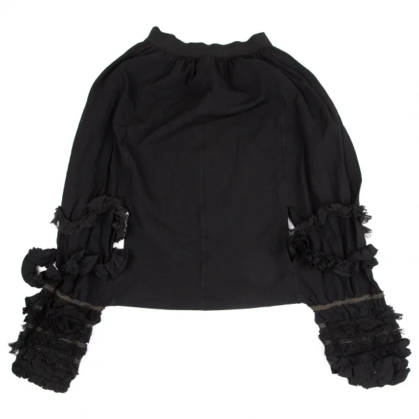 COMME des GARCONS Dyed Poly Fulling Frill Dropped Crotch Pants K-130938_010