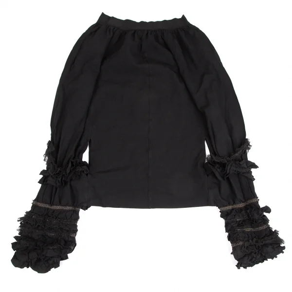 COMME des GARCONS Dyed Poly Fulling Frill Dropped Crotch Pants K-130938_002