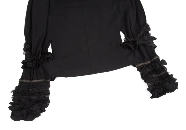 COMME des GARCONS Dyed Poly Fulling Frill Dropped Crotch Pants K-130938_006