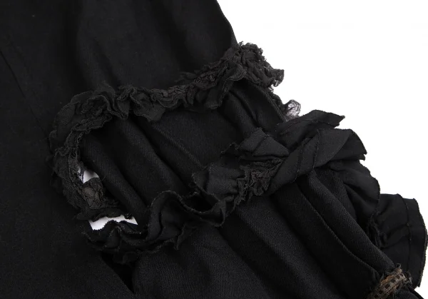 COMME des GARCONS Dyed Poly Fulling Frill Dropped Crotch Pants K-130938_007