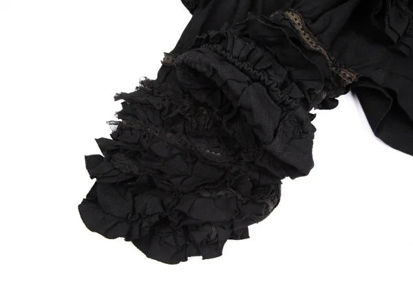 COMME des GARCONS Dyed Poly Fulling Frill Dropped Crotch Pants K-130938_009