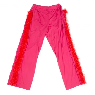 COMME des GARCONS Dyed Frill Line Stretch Pants