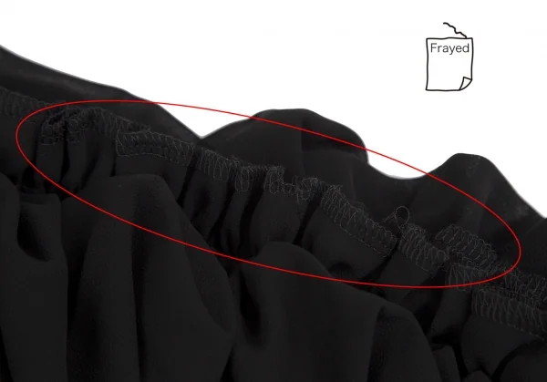 COMME des GARCONS Chiffon Sleeves Pasted Asymmetry Skirt K-130944_012