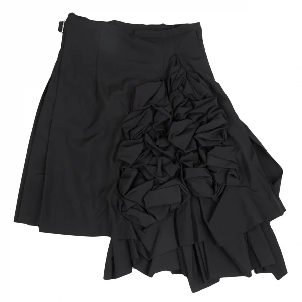 COMME des GARCONS Gather Switching Wool Wrap Skirt K-130948_002