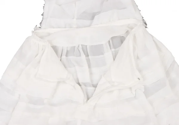 COMME des GARCONS One Shoulder Chiffon Tiered Dress K-130950_010