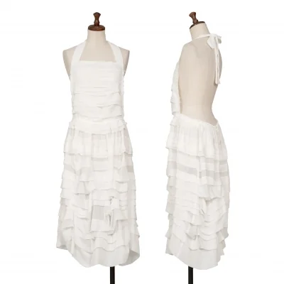 COMME des GARCONS One Shoulder Chiffon Tiered Dress