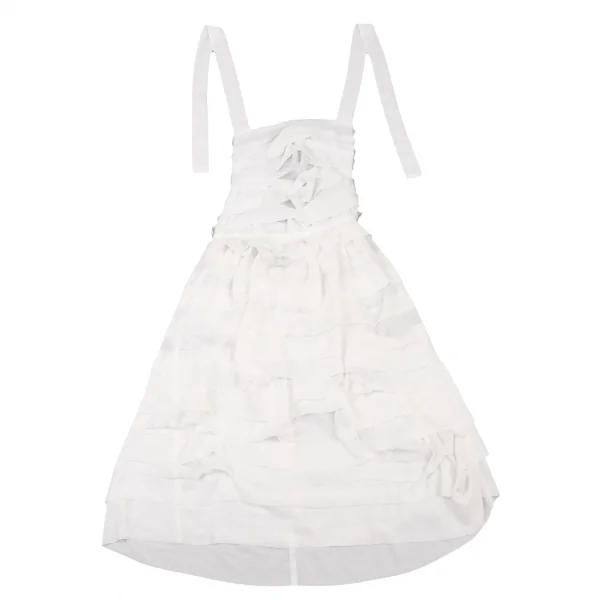 COMME des GARCONS One Shoulder Chiffon Tiered Dress K-130950_002