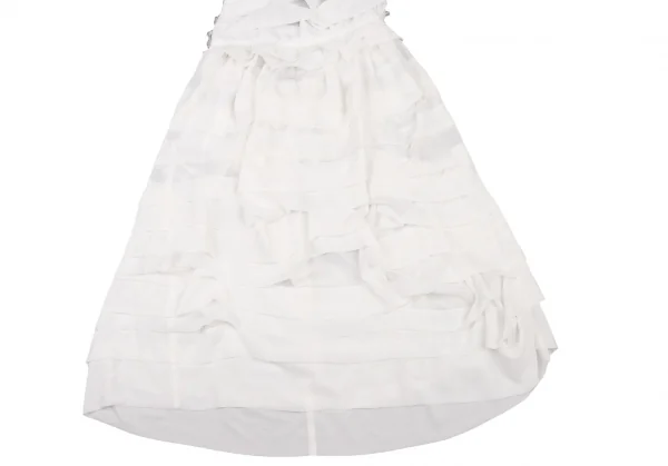 COMME des GARCONS One Shoulder Chiffon Tiered Dress K-130950_006