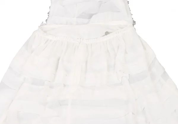 COMME des GARCONS One Shoulder Chiffon Tiered Dress K-130950_009