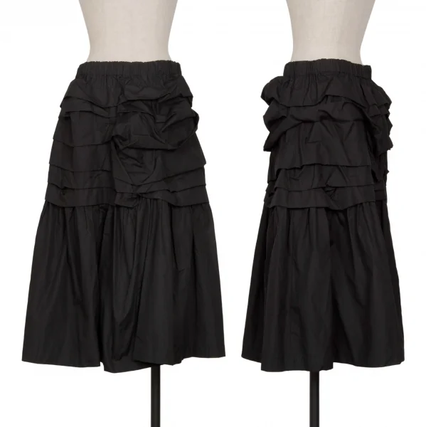 COMME des GARCONS COMME des GARCONS Tiered Cotton Skirt Black M K-130952_001