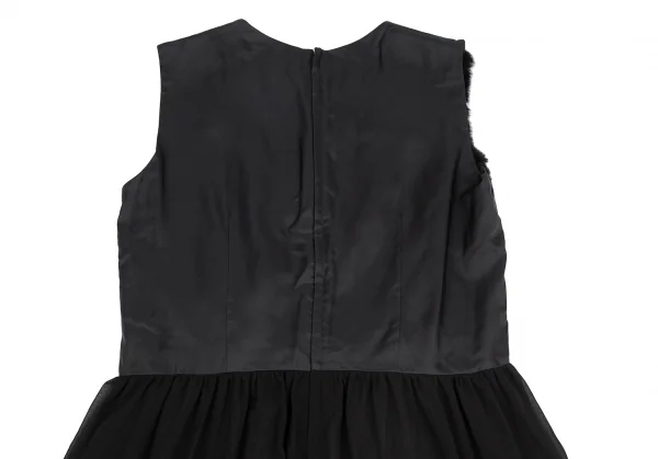 robe de chambre COMME des GARCONS Faux Fur See-through Dress K-130955_011