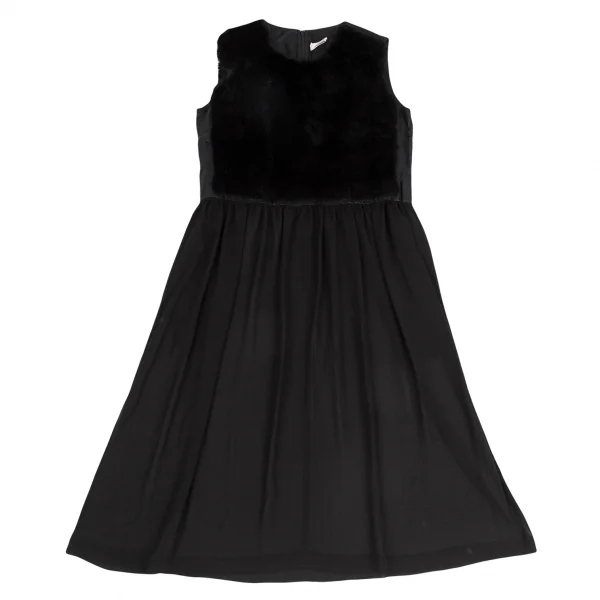 robe de chambre COMME des GARCONS Faux Fur See-through Dress K-130955_002
