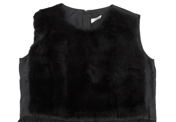 robe de chambre COMME des GARCONS Faux Fur See-through Dress K-130955_003