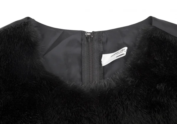 robe de chambre COMME des GARCONS Faux Fur See-through Dress K-130955_005