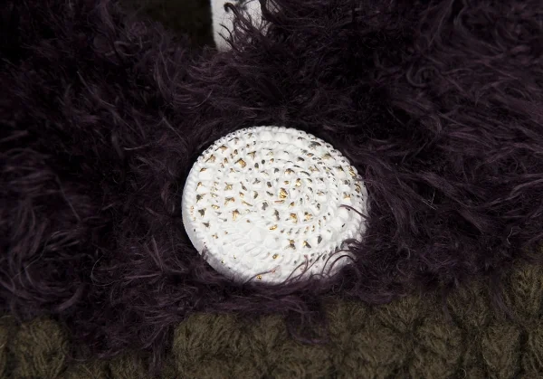 スナオクワハラsunao kuwahara パターン切替フーディーニットカーディガン モカオリーブM K-130959_005