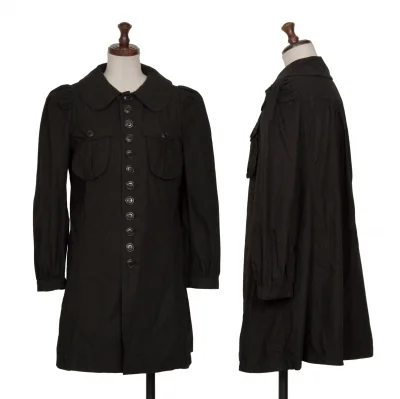 sunaokuwahara Button Design Cotton Shirt Coat