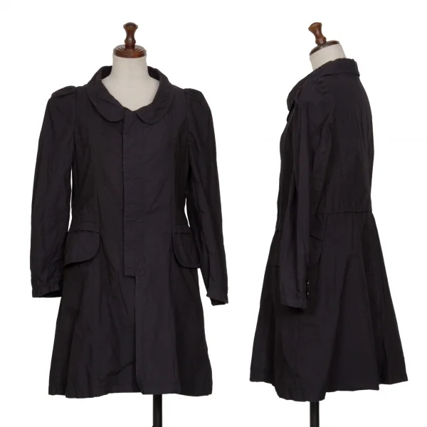 sunaokuwahara Dyed Cotton Shirt Coat Navy M K-130961_001