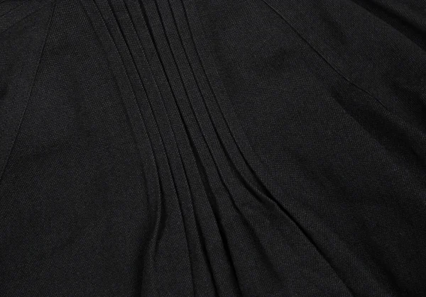 スナオクワハラsunao kuwahara ウール混フロントギャザーデザインワイドスリーブジャケット 黒M K-130962_013