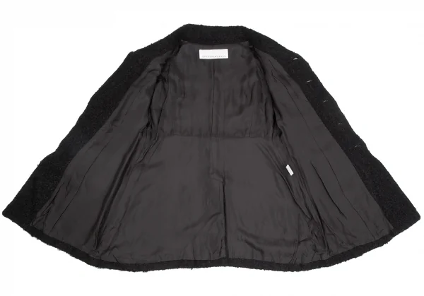 スナオクワハラsunao kuwahara メタルボタンウールニットコート 黒M K-130969_010