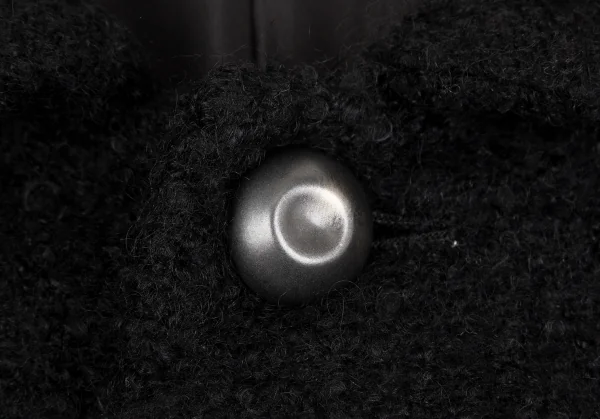 スナオクワハラsunao kuwahara メタルボタンウールニットコート 黒M K-130969_005