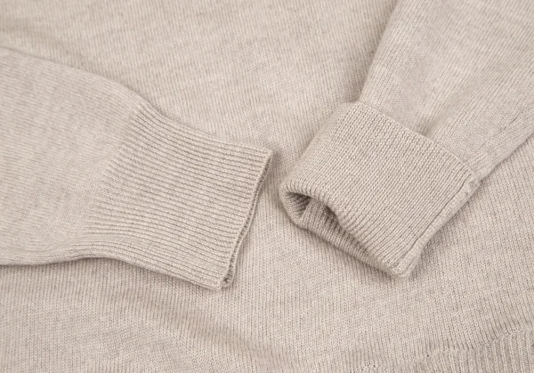 スナオクワハラsunao kuwahara ウール裾ドットフリルチュールレイヤードニットセーター ベージュM K-130975_005