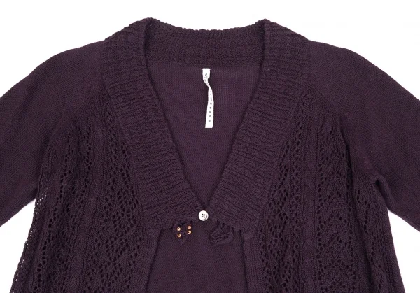 sunaokuwahara Linen Cotton Long Cardigan K-130986_003