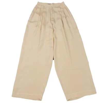 ISSEY MIYAKE Silk Tuck Design Pants