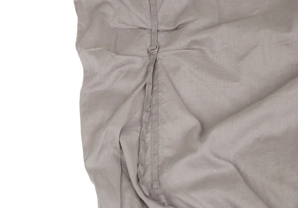 スナオクワハラsunao kuwahara コットン製品染めフロントベルトデザインノースリーブワンピース グレーM K-131038_006