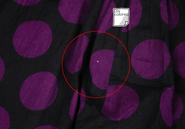 スナオクワハラsunao kuwahara コットンドット袖フリル半袖チュニック 黒紫M K-131039_007