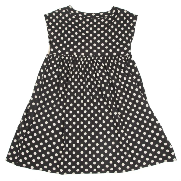 sunaokuwahara Cotton Dot Waist Glitter Switching Sleeveless Dress K-131041_007