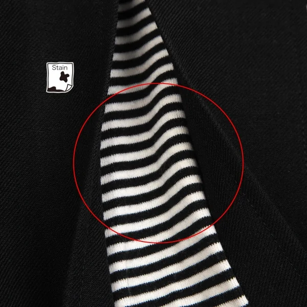 sunaokuwahara Wool Linen Stripe Layered Pleats Skirt K-131045_009