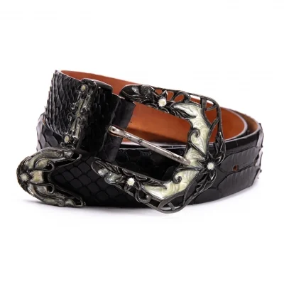 YOSHIE INABA L'EQUIPE Snakeskin Belt