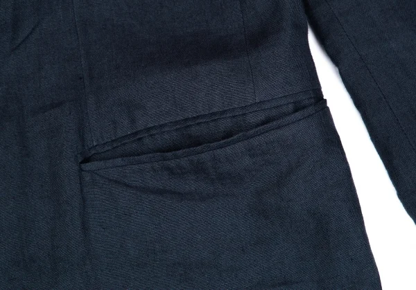 アルマーニ コレッツォーニ ARMANI COLLEZIONI リネン3Bジャケット 紺52 K-131053_012