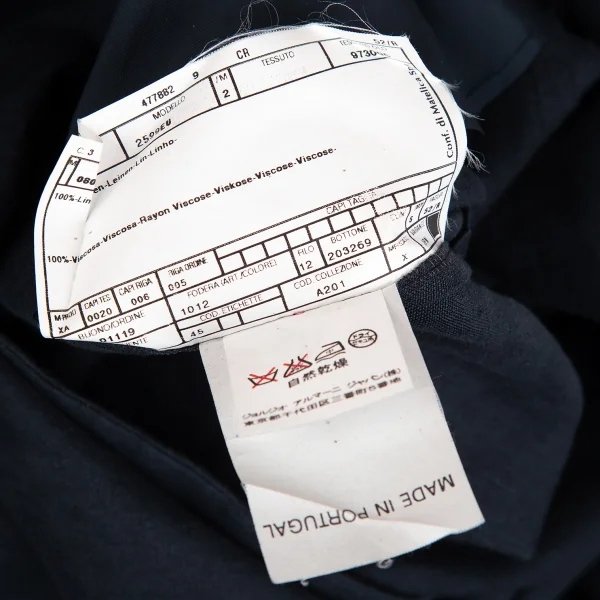 アルマーニ コレッツォーニ ARMANI COLLEZIONI リネン3Bジャケット 紺52 K-131053_018