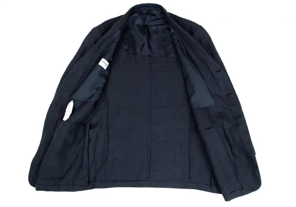 アルマーニ コレッツォーニ ARMANI COLLEZIONI リネンセットアップスーツ 紺52 K-131055_010