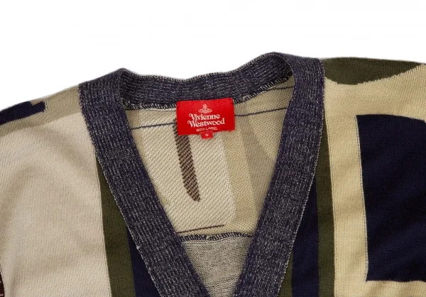 Vivienne Westwood Red Label Alphabet Pattern Knit Cardigan K-131057_004