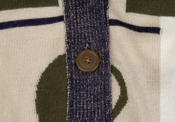 Vivienne Westwood Red Label Alphabet Pattern Knit Cardigan K-131057_005