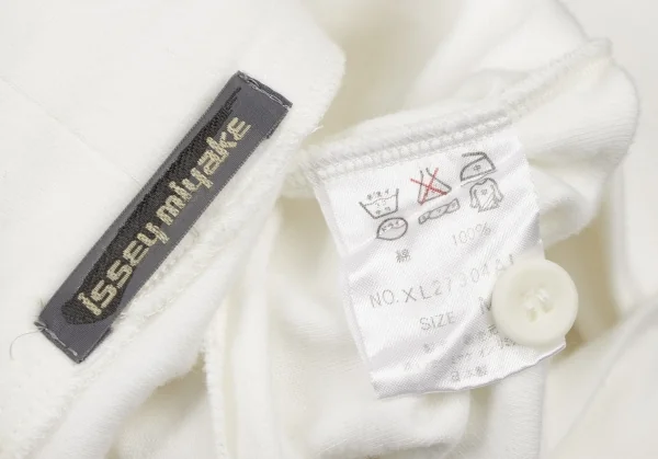 ISSEY MIYAKE Drape Neck Rib Sleeves T Shirt K-131066_020