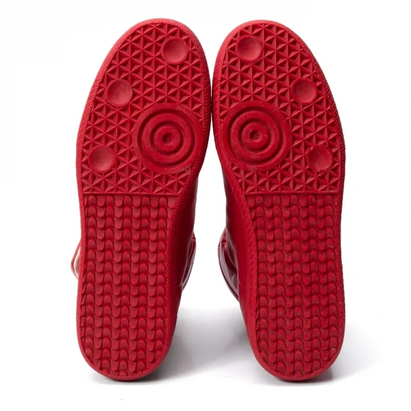 新品!メゾン マルジェラMaison Margiela 22 フューチャーハイトップレザースニーカー 赤40 1/2(25.5cm位) K-131077_009