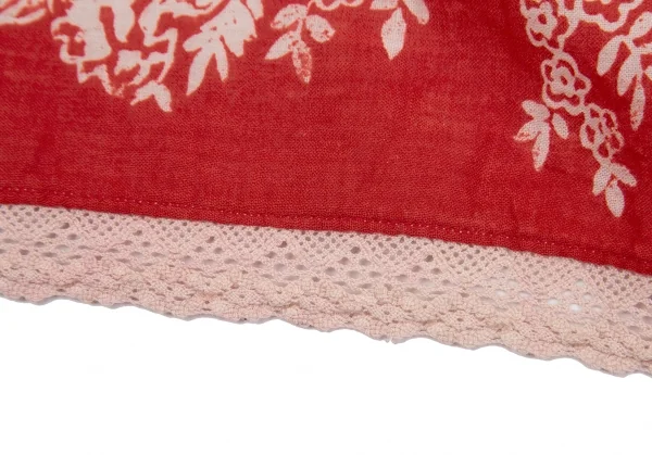 45R Lace Design Floral Printed Handkerchief K-131101_002