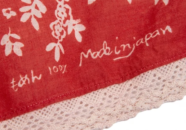 45R Lace Design Floral Printed Handkerchief K-131101_005
