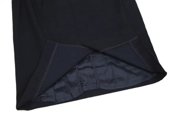 エンポリオアルマーニEMPORIO ARMANI ウールレーヨンスカート 紺58 K-131119_012