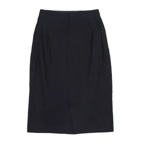 エンポリオアルマーニEMPORIO ARMANI ウールレーヨンスカート 紺58 K-131119_007