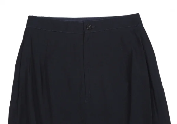 エンポリオアルマーニEMPORIO ARMANI ウールレーヨンスカート 紺58 K-131119_008